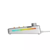 Mechaninė klaviatūra GLORIOUS GMMK 3 PRO 65% Barebones laidinė sidabrinė — 65% USB RGB, 2 m laidas