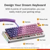 Mechaninė klaviatūra GLORIOUS GMMK 3 PRO 65% Barebones laidinė sidabrinė — 65% USB RGB, 2 m laidas