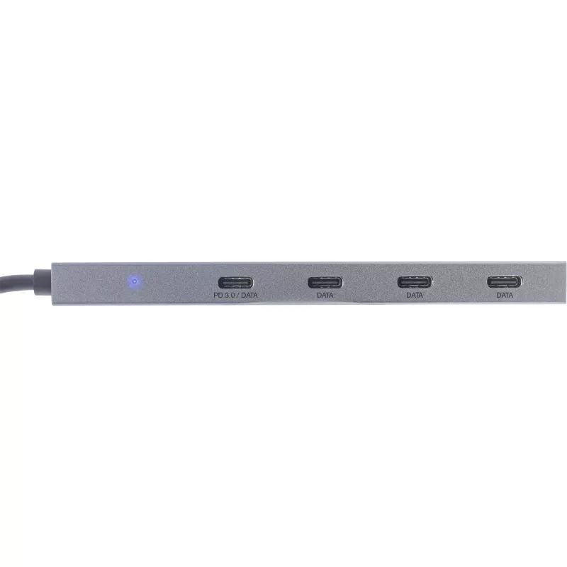 InLine USB 3.2 Gen.2 šakotuvas (10 Gb/s), 4 prievadų USB-C, OTG, aliuminis korpusas