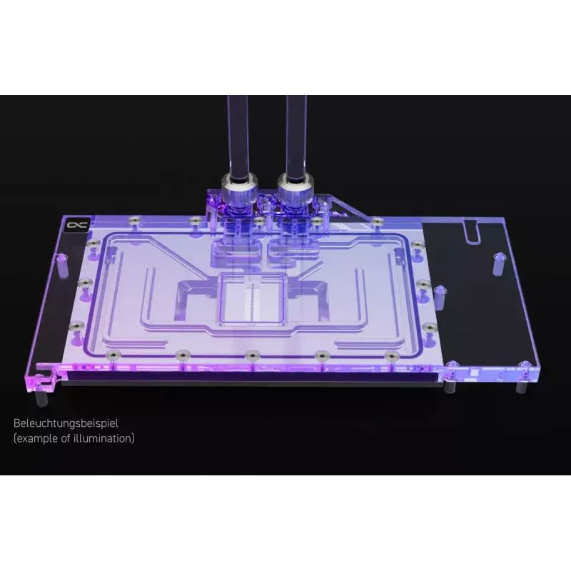 Water blokas + galinė plokštė Alphacool Eisblock Aurora Akrilas Aliuminis Varis Skaidrus