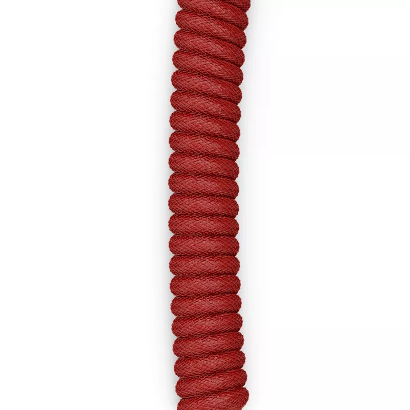 Susuktas USB laidas GLORIOUS, skirtas GMMK Crimson Red — nuimamas klaviatūros laidas, susukta konstrukcija