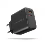 Kroviklis Axagon ACU-PQ45 QC 3.0 4.0 AFC FCP PPS PD 45W juodas