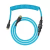 Suvyta USB kabelis GLORIOUS GMMK Electric Blue – Nuimamas klaviatūros kabelis, stačiakampės jungtys