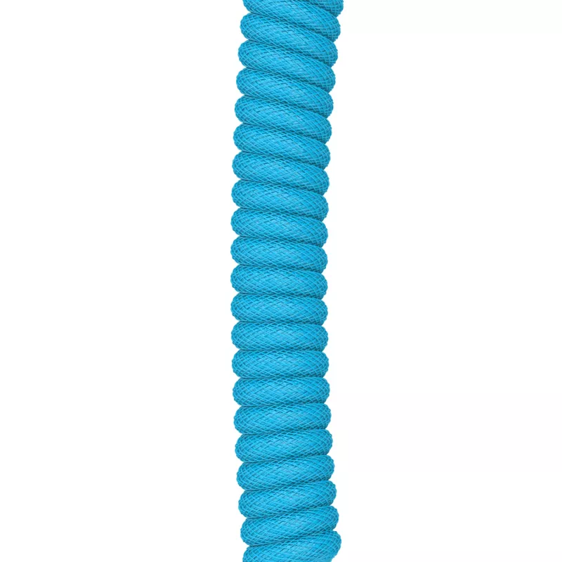 Suvyta USB kabelis GLORIOUS GMMK Electric Blue – Nuimamas klaviatūros kabelis, stačiakampės jungtys