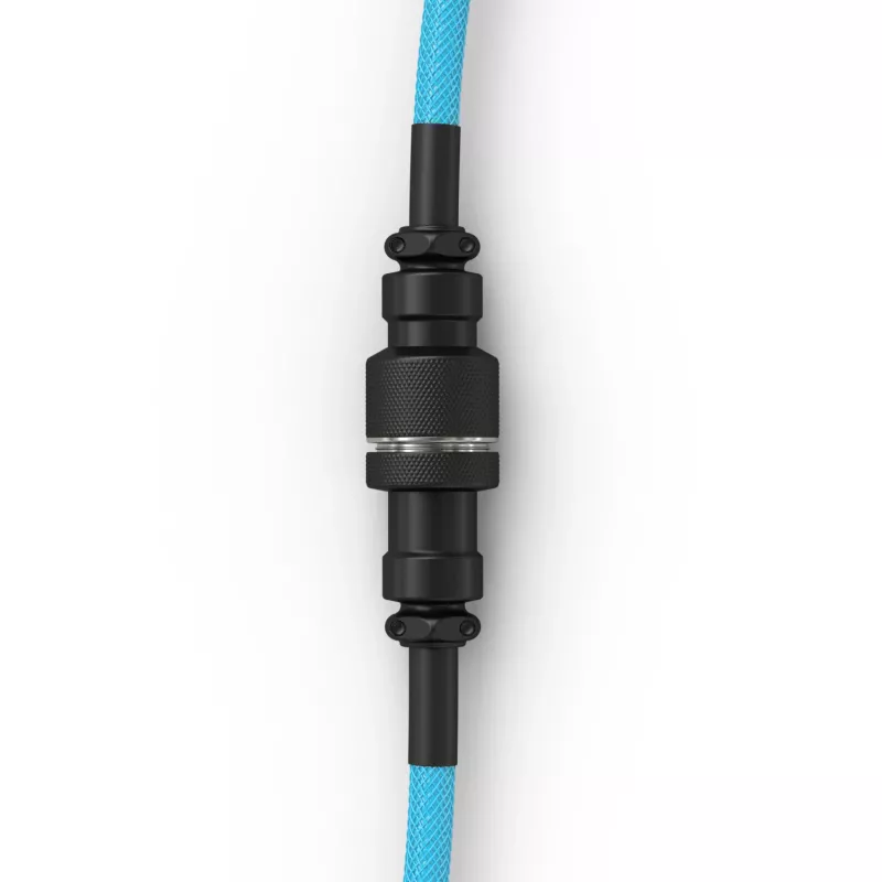 Suvyta USB kabelis GLORIOUS GMMK Electric Blue – Nuimamas klaviatūros kabelis, stačiakampės jungtys