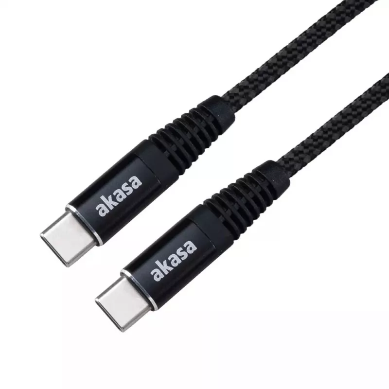 USB kabelis Akasa AK-CBUB54-10BK 1m USB C Juoda
