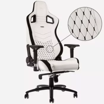 Paminkštinta sėdynė žaidimų kėdė noblechairs Epic Juoda White