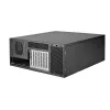 Serverio korpusas Sidabrinėstone RM46-502-I juodas ATX 1x80mm ventiliatorius