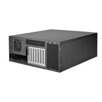 Serverio korpusas Sidabrinėstone RM46-502-I juodas ATX 1x80mm ventiliatorius