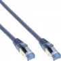 InLine komutacinis kabelis S/FTP PiMF Cat.6A halogen free 500MHz blue 1.5m
