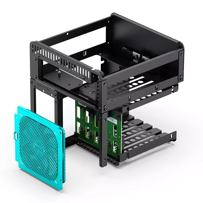 PC korpusas Jonsbo N2 Cube Juoda