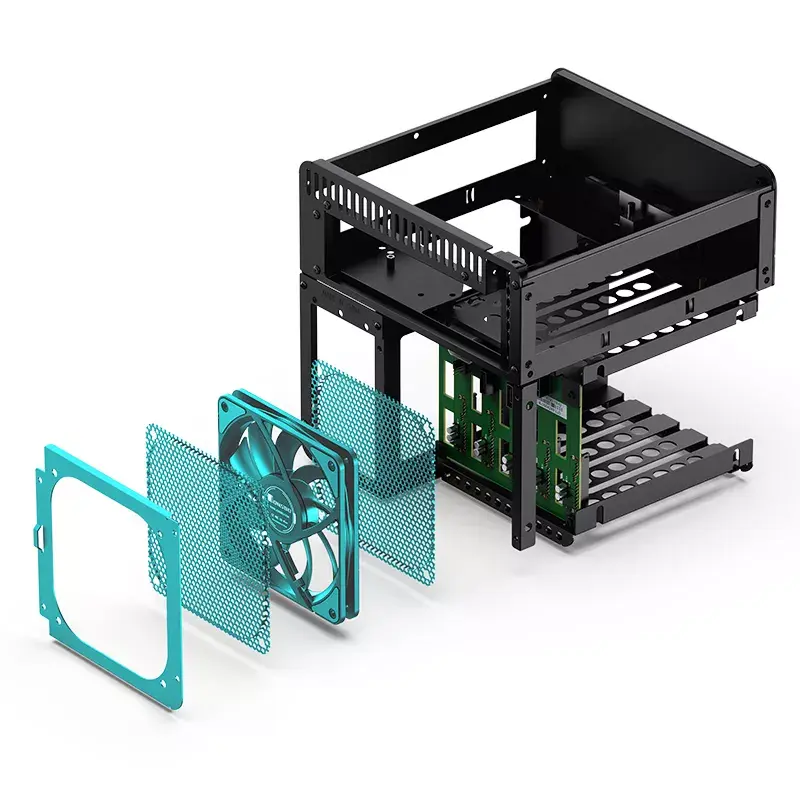 PC korpusas Jonsbo N2 Cube Juoda
