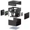 PC korpusas Jonsbo N2 Cube Juoda