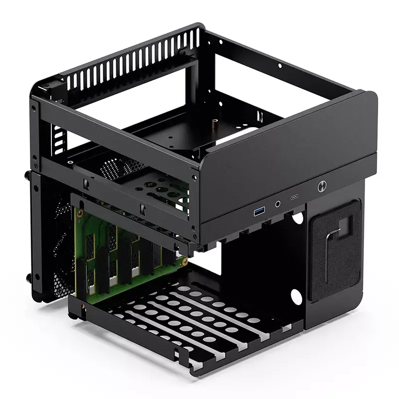 PC korpusas Jonsbo N2 Cube Juoda