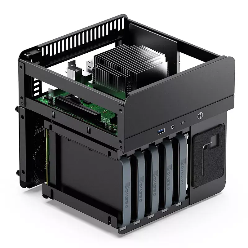 PC korpusas Jonsbo N2 Cube Juoda