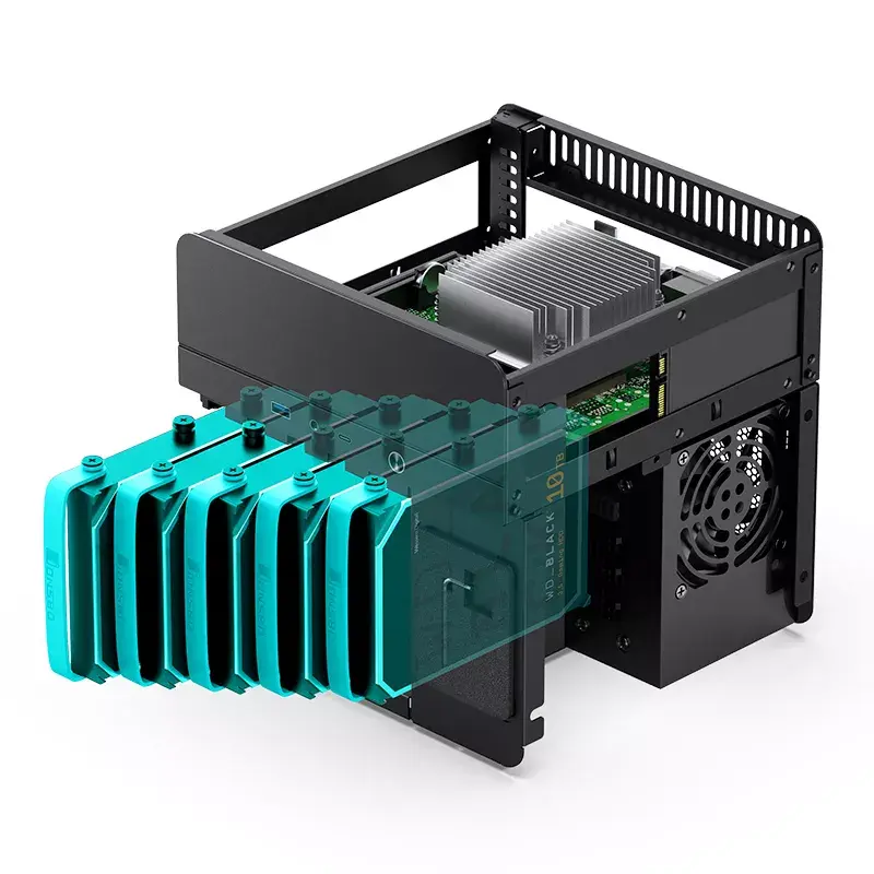 PC korpusas Jonsbo N2 Cube Juoda