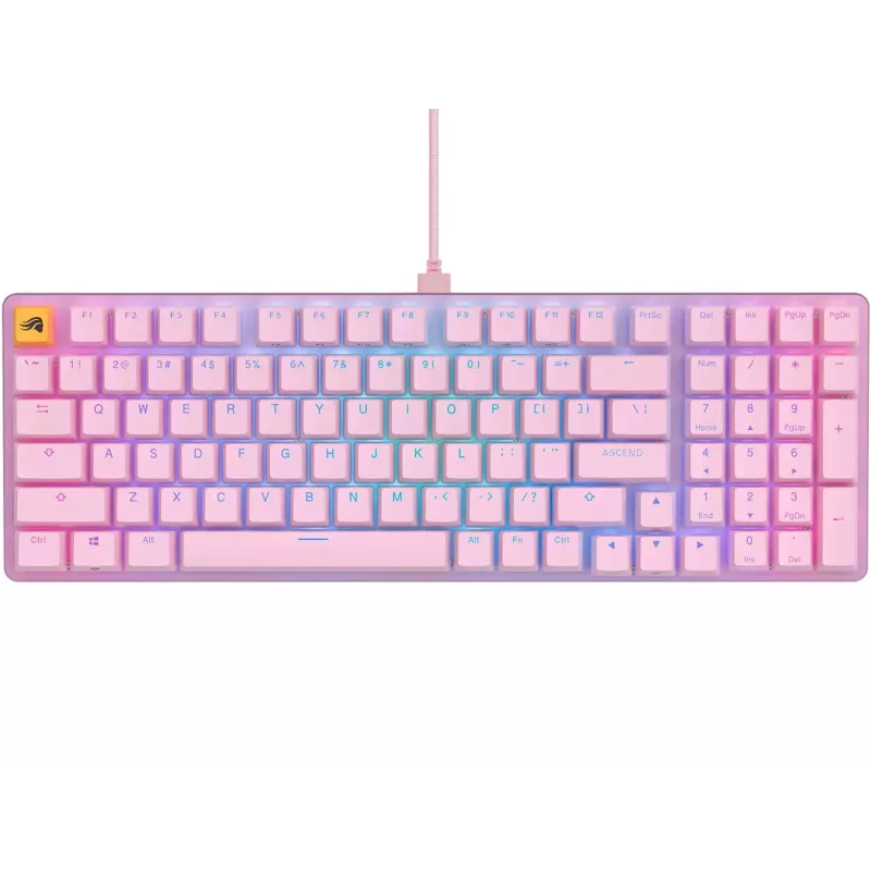 Glorious Gaming GMMK 2 klaviatūra USB US anglų k. rožinė