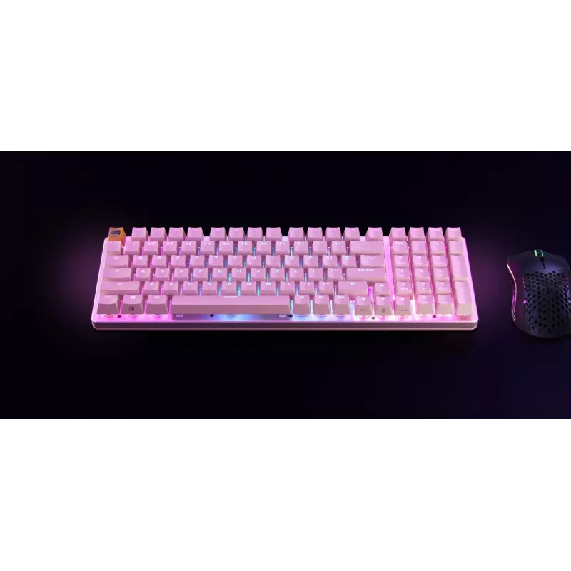 Glorious Gaming GMMK 2 klaviatūra USB US anglų k. rožinė