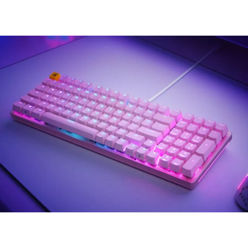 Glorious Gaming GMMK 2 klaviatūra USB US anglų k. rožinė