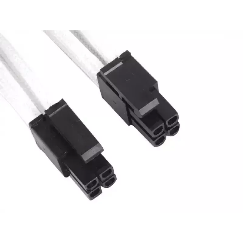 Kabelis 8pin EPS12V 4+4 Sidabrinėstone SST-PP07-EPS8W 0.3m