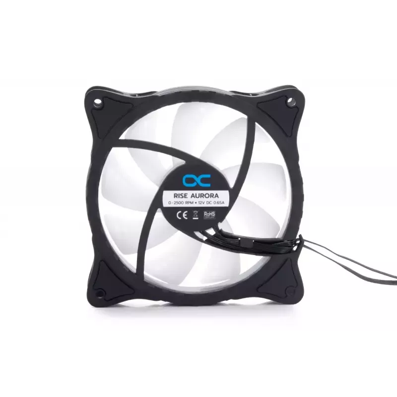 Aušintuvas Alphacool Rise Aurora 12 cm Juodas Permatomas 2600 RPM 118.9 m³/h