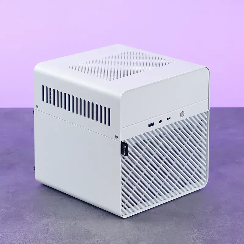PC Case Jonsbo N2 Cube White SFX 120mm Fans 2.5 3.5 HDD