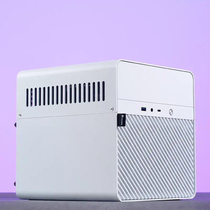 PC Case Jonsbo N2 Cube White SFX 120mm Fans 2.5 3.5 HDD