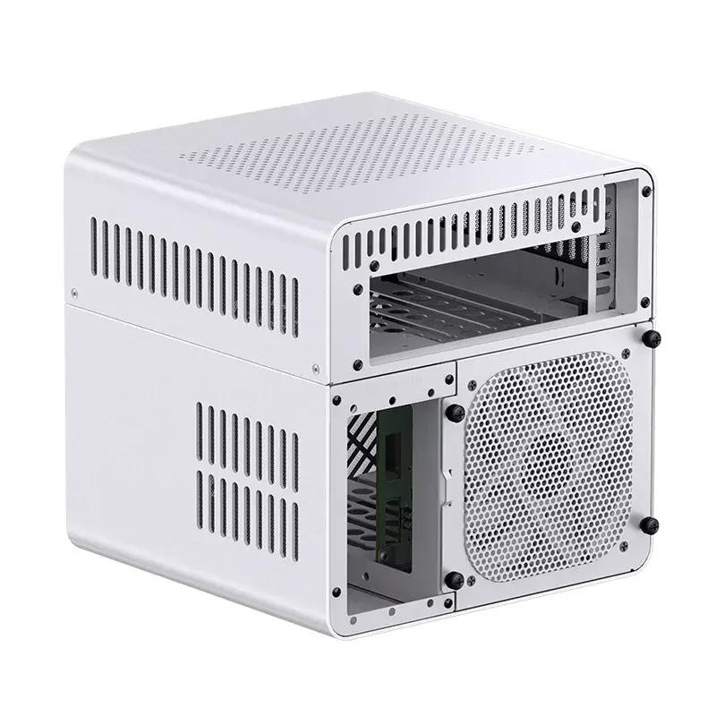 PC Case Jonsbo N2 Cube White SFX 120mm Fans 2.5 3.5 HDD