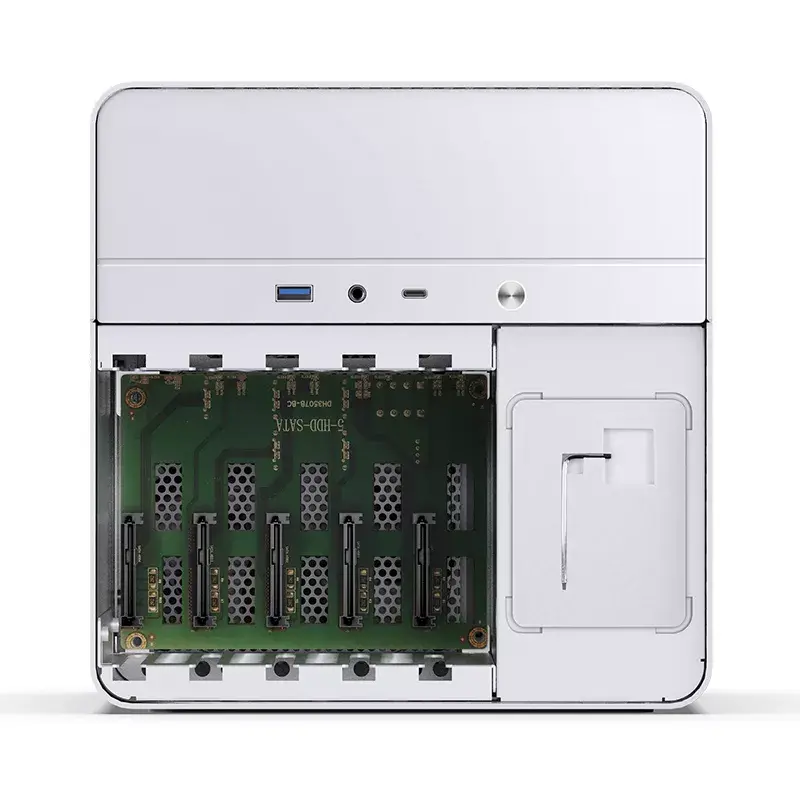 PC Case Jonsbo N2 Cube White SFX 120mm Fans 2.5 3.5 HDD