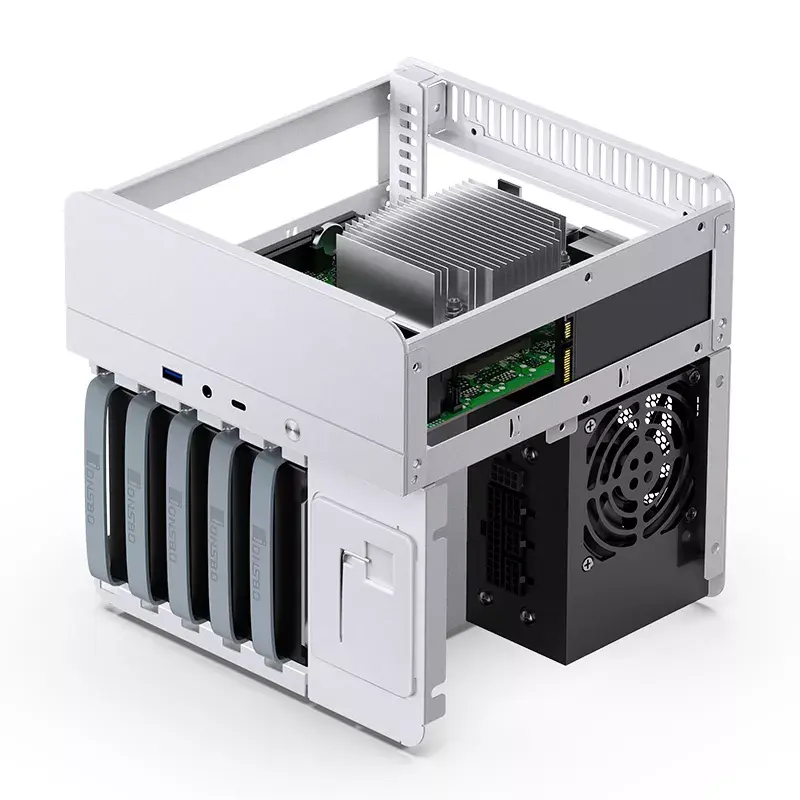 PC Case Jonsbo N2 Cube White SFX 120mm Fans 2.5 3.5 HDD