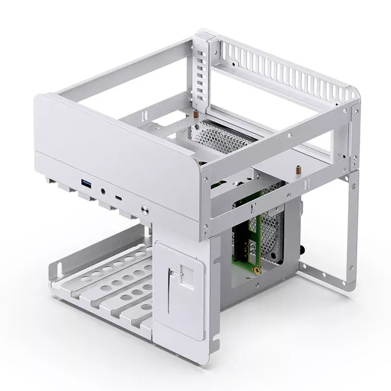 PC Case Jonsbo N2 Cube White SFX 120mm Fans 2.5 3.5 HDD