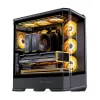 Kompiuterio korpusas Jonsbo D400 Midi Tower ATX grūdintas stiklas - juodas