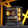 Kompiuterio korpusas Jonsbo D400 Midi Tower ATX grūdintas stiklas - juodas