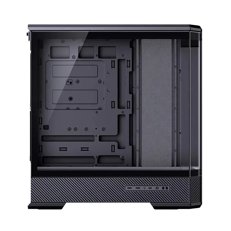 Kompiuterio korpusas Jonsbo D400 Midi Tower ATX grūdintas stiklas - juodas