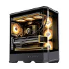 Kompiuterio korpusas Jonsbo D400 Midi Tower ATX grūdintas stiklas - juodas