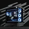 Kompiuterio korpusas Jonsbo D400 Midi Tower ATX grūdintas stiklas - juodas
