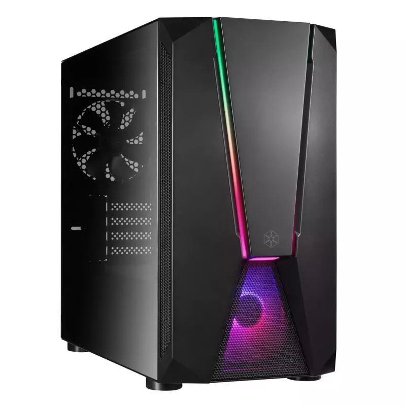 PC korpusas Sidabrinėstone FARA V1M PRO Tower Juoda