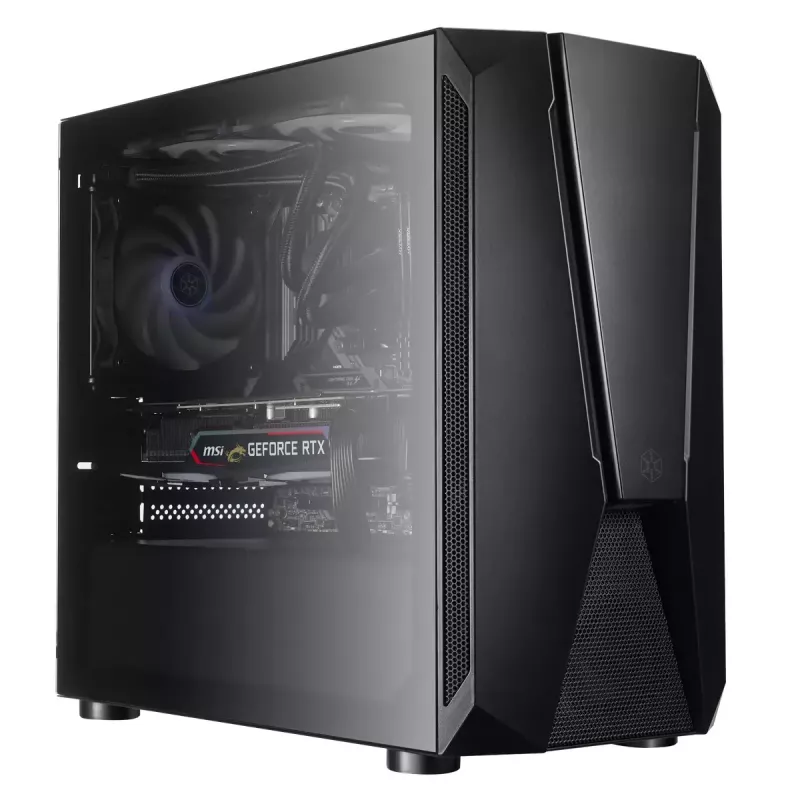 PC korpusas Sidabrinėstone FARA V1M PRO Tower Juoda