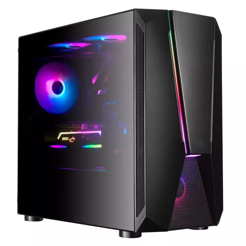 PC korpusas Sidabrinėstone FARA V1M PRO Tower Juoda