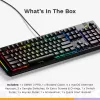 Mechaninė žaidimų klaviatūra GLORIOUS GMMK 3 PRO 100% iš anksto surinkta laidinė USB juoda US QWERTY RGB