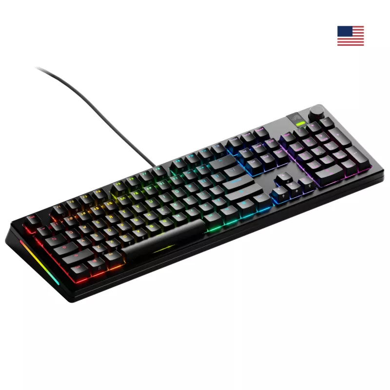 Mechaninė žaidimų klaviatūra GLORIOUS GMMK 3 PRO 100% iš anksto surinkta laidinė USB juoda US QWERTY RGB