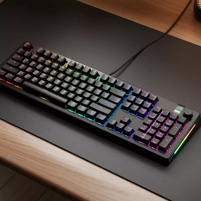 Mechaninė žaidimų klaviatūra GLORIOUS GMMK 3 PRO 100% iš anksto surinkta laidinė USB juoda US QWERTY RGB