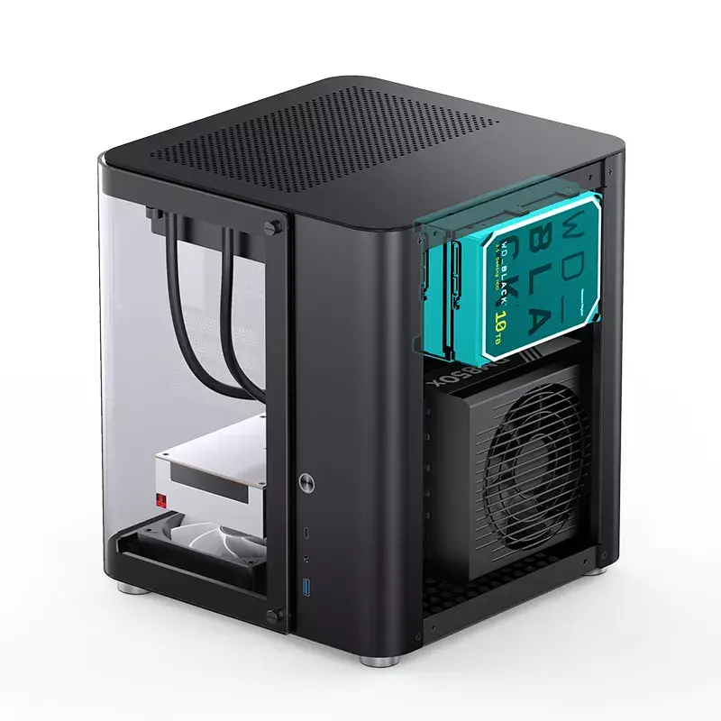 PC Case Jonsbo TK-1 2.0 Mini Tower Juoda