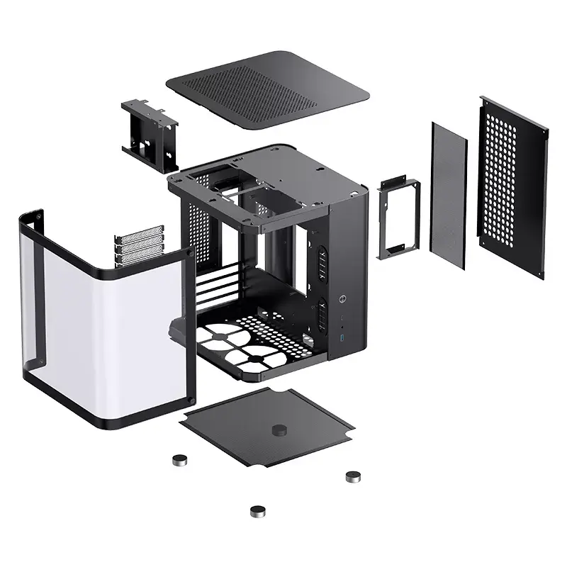 PC Case Jonsbo TK-1 2.0 Mini Tower Juoda