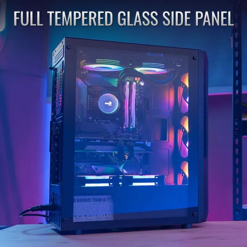 PC Case Aerocool Beam-G-BK-V1 Mini Tower Juoda