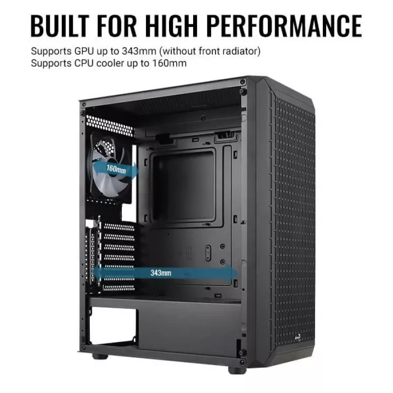 PC Case Aerocool Beam-G-BK-V1 Mini Tower Juoda