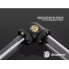 Suspaudimo alkūnė BitsPower Carbon Juoda BP-CBE90DML — žalvarinė 90° jungtis, juodos anglies apdaila, 1 vnt.
