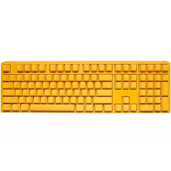 Ducky One 3 Geltona klaviatūra, žaidimams, USB, vokiška, mechaninė, RGB