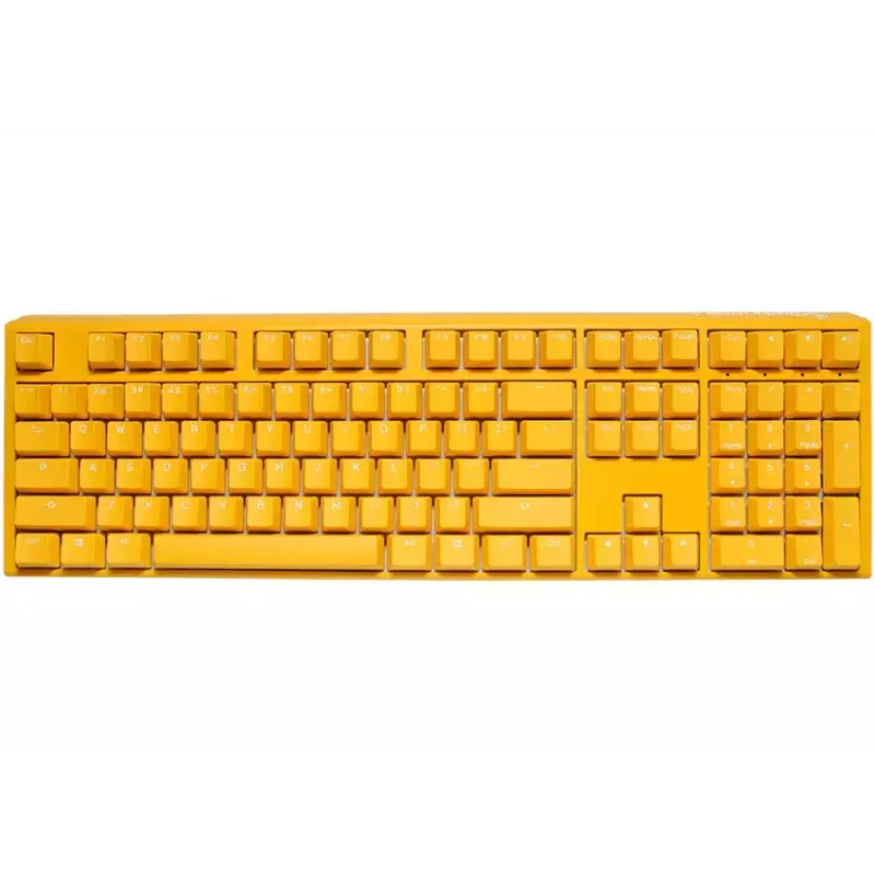 Ducky One 3 Geltona klaviatūra, žaidimams, USB, vokiška, mechaninė, RGB