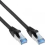InLine komutacinis kabelis S/FTP PiMF Cat.6A be halogenų 500MHz juodas 10m